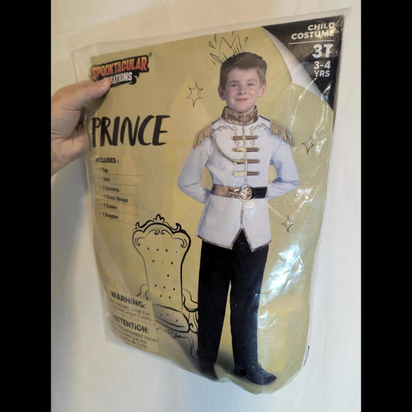 Prince Charming Kids Costume/3T/Boys/Halloween - Picture 2 of 4